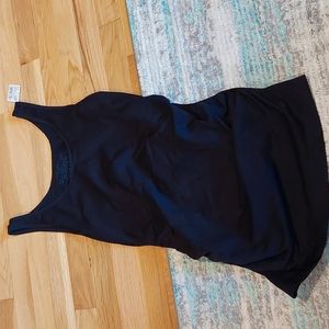 Motherhood maternity new black ruched tank size s/m